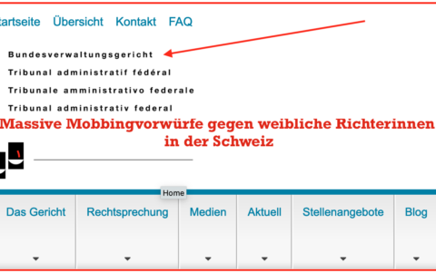 Einem Skandal von Machtmissbrauchs-Vorwürfen weiblicher Führungskräfte sieht sich das Schweizer Bundesverwaltungsgericht (BVGER) ausgesetzt.