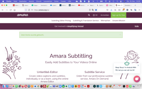 Netz-trends.de machte keine guten Erfahrungen mit Amara.org und der angeblichen Participatory Culture Foundation (PCF). Finger weg sagen wir!