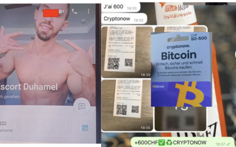 GRINDR scheint auch Dank SBB jetzt eine Hochburg für Bitcoin-Kriminelle zu werden. Über GRINDR werden Opfer in solche Telegram-Profile gelockt und um Bitcoin-Anteile bestohlen. Lug und Trug von Kriminellen in Zürich und weltweit. Unsere Bild-Montage zeigt oben Links das "Telegram"-Profil eines Täters, wobei dieser Mann im Internet auf zahlreichen dubiosen Webseiten mit seinem Foto weltweit erscheint. Ob er auch dieses Telegram-Profil hat, ist unklar, aber gut möglich. Möglich ist aber auch, dass sein Foto von anderen geklaut wurde und nun für kriminelle Machenschaften im Krypto-Markt genutzt wird. Die Screenshots rechts stammen von den Kriminellen die einen Zürcher kurz vor Weihnachten damit angeleitet haben, wie man am SBB-Automaten in Zürich Stadelhofen Bitcoin-Anteile kaufen könne. Als er den Bitcoin-Gutschein zeigte, klauten parallel die Täter damit alles Geld. Täter war jener Kriminelle, der sich in Telegram als "Escort Duhamel" vorstellte, aber in GRINDR den Chat als ganz normaler Kontakt anfing.