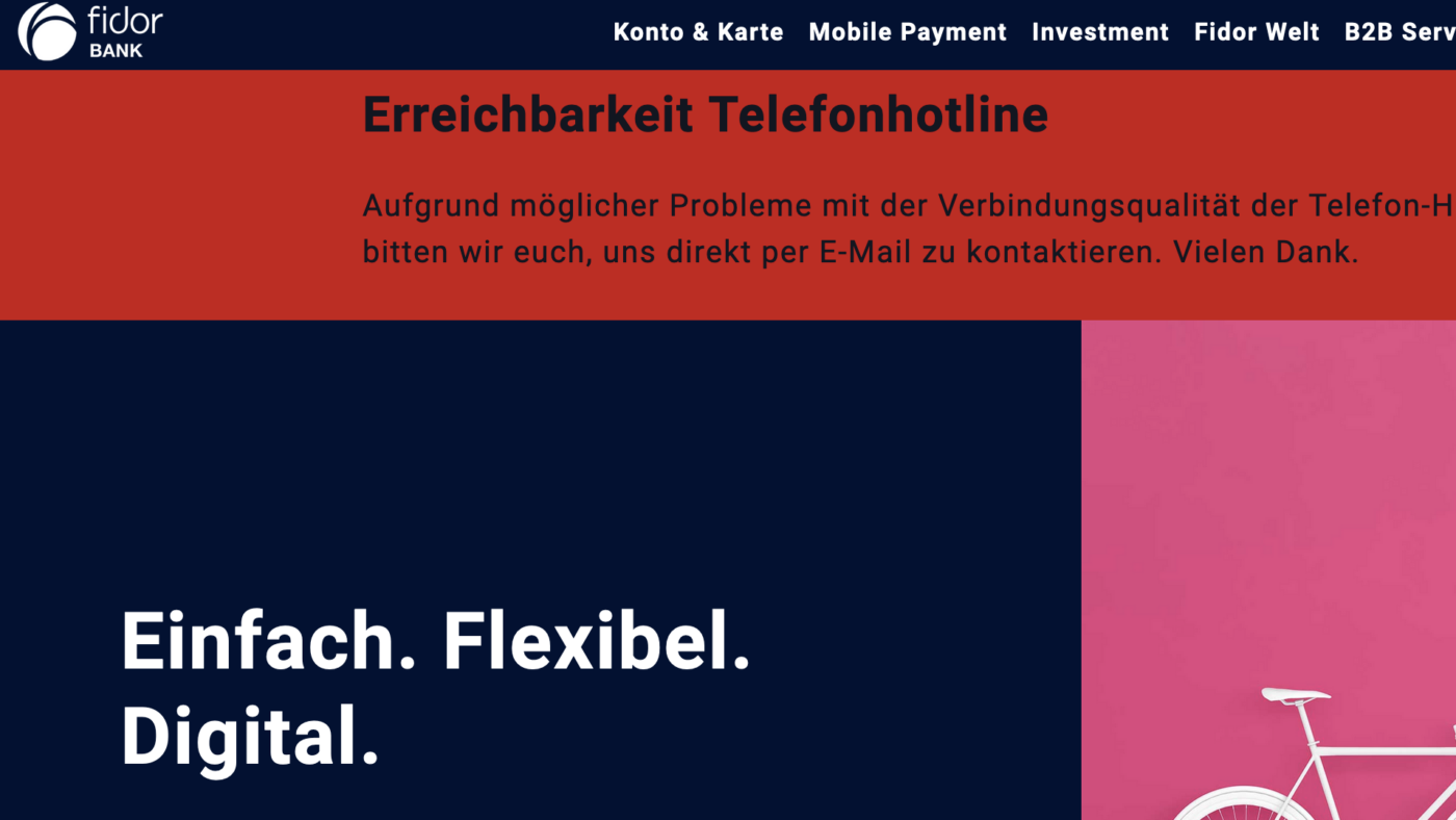 Dende einer Direktbank, mit der Tausende Bitcoin.de-Kunden ihre Transaktionen abwickelten.