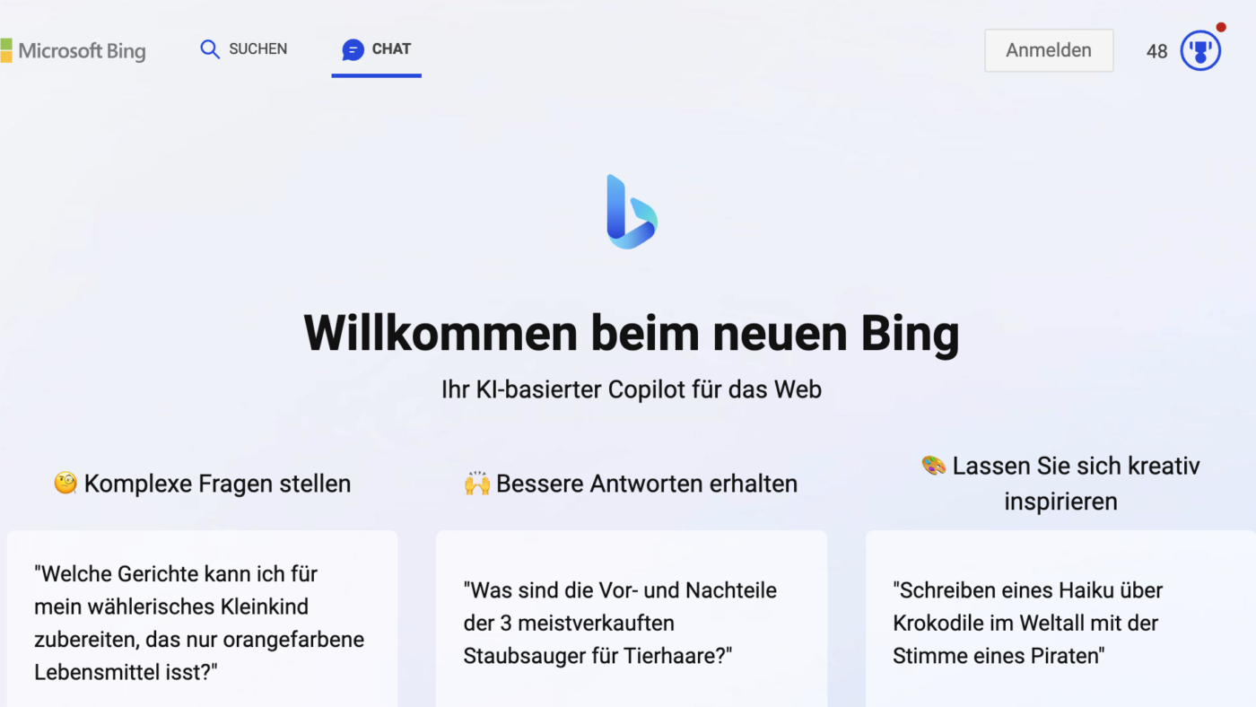 Bing könnte Google mit seiner neuen AI-gestützten Internetsuche in einigen Jahren den Rang ablaufen.