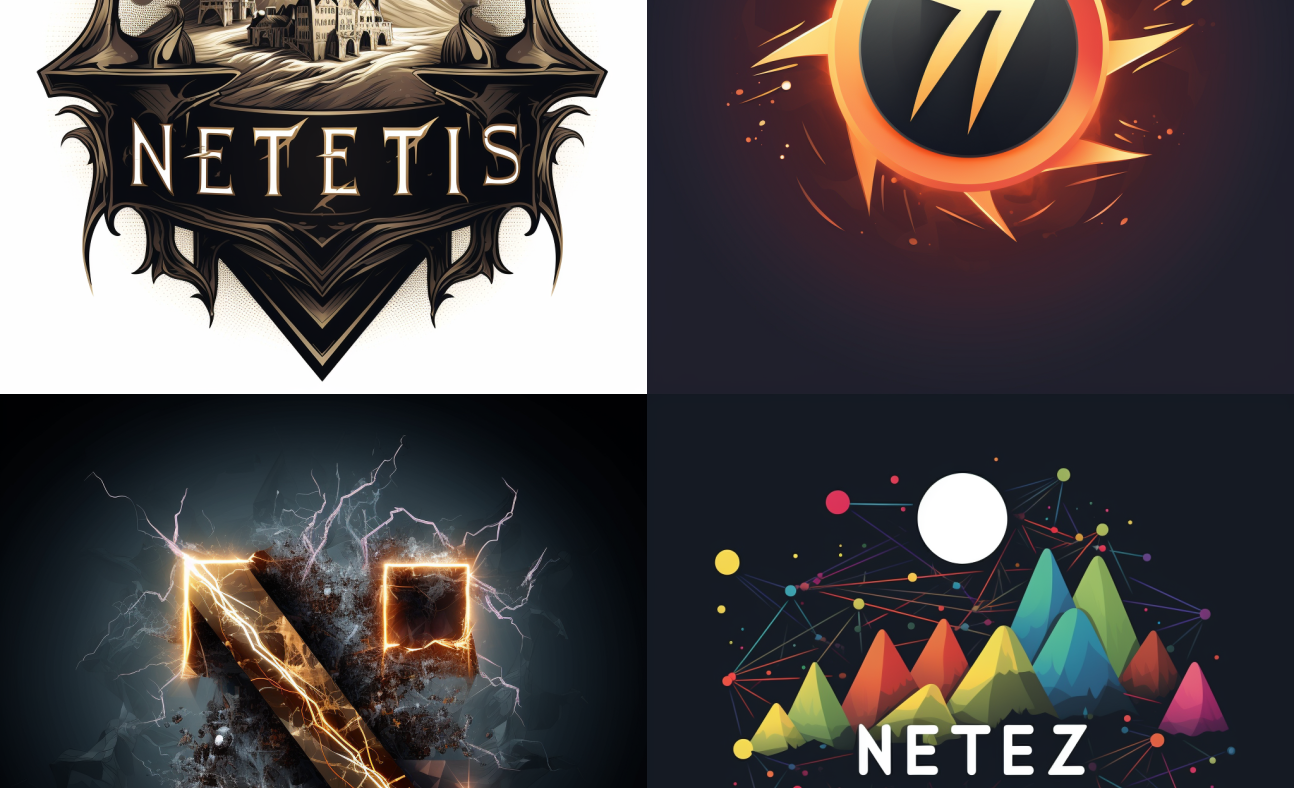 So stellt sich Midjourney das Logo von Netz-trends.de künstlerisch vor.