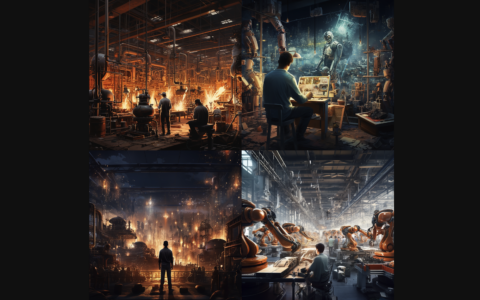 Dank künstlicher Intelligenz steht die Industriegrafik vor einer Revolution: Schneller, besser, günstiger, vielfältiger. Die Grafik-Redaktion mit NETZ-TRENDS.de stellte mit Midjourney dieses AI Bild her / https://www.midjourney.com/app/