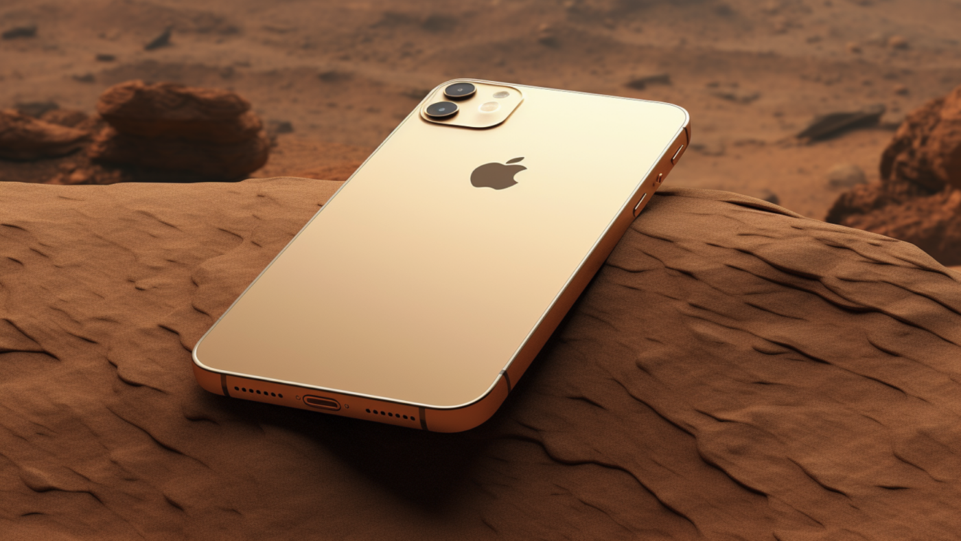 Die Grafik-Redaktion von NETZ-TRENDS.de fragte die Graphik-KI aus Schweden, an der Google beteiligt, ist, Midjourney, wie sie sich das neue iPhone 15 landend auf dem Mars vorstelle. Das kam dabei heraus. Bild: midjourney.com/app/