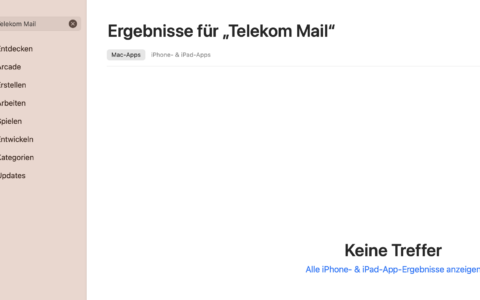 E-Mail-Provider App von T-Online.de Mail aus Apple App Store verschwunden?