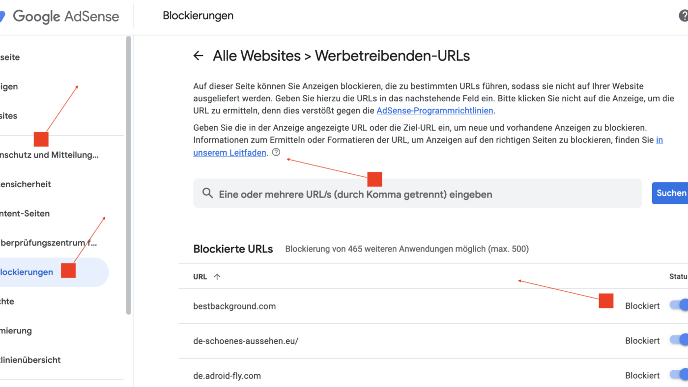 So blockierst Du Werbekunden, unerwünschte Anzeigen, die von Google Adsense auf Deiner Webseite ausgespielt werden, auf Deinen Webseiten für Deine Nutzer.