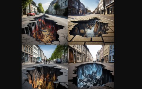 Wo sie sind, werden ganze Stadtteile lahmgelegt, teils Straßen beschädigt. Gerichte ermitteln. Unser Bild ist fiktiv mit der KI midjourney.app entstanden.