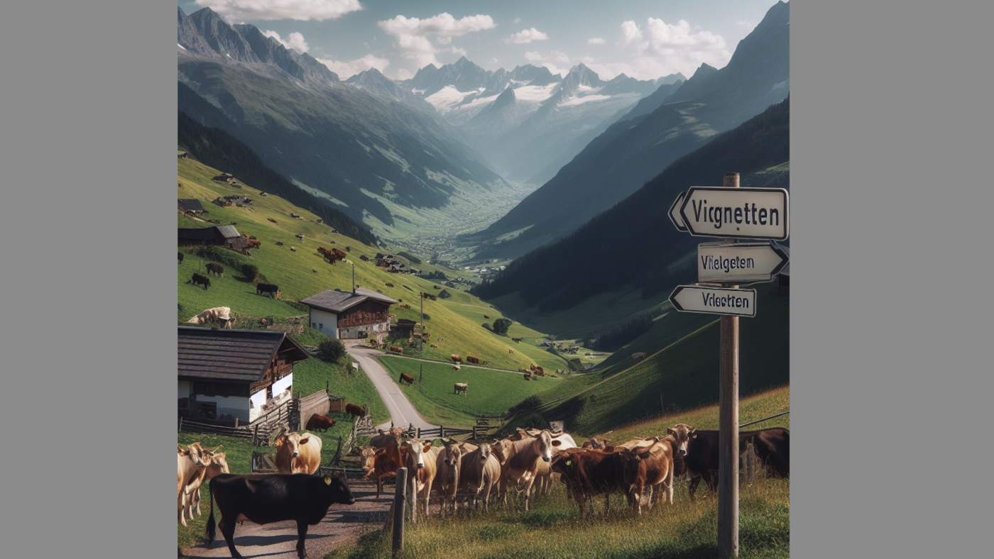 Achtung, wer auf österreichischen Straßen unterwegs ist, muss häufig eine Vignette auf der Frontscheibe installiert haben. Fach-Onlineportale bieten den Kauf auch online an. Die Grafik-Redaktion von NETZ-TRENDS.de nutzte für dieses Bild die Google-KI midjourney.app.