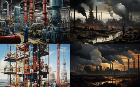 Es war einmal ein Industrie-Powerhouse Germany, das Millionen Menschen Wohlstand und Sicherheit brachte. Viele sehen nun den Abstieg, auch der BDI macht sich große Sorgen. Unser Bild dazu entstand über midjourney.app.
