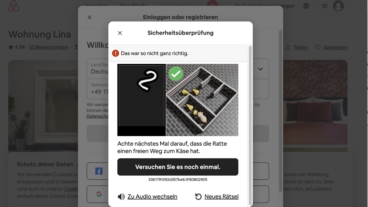 Sorgt für Irritation: Die Rattenprüfung von Airbnb.