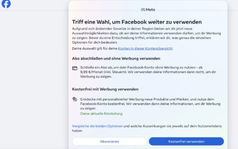 Facebook erpresst: Wer nicht zahlt, soll dem massenhaften Datenverkauf zustimmen.