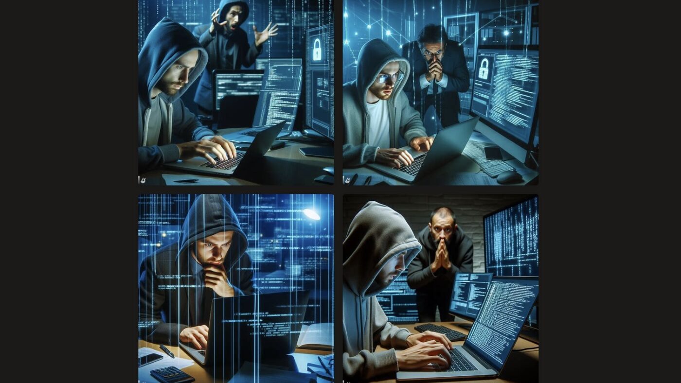 Hunderttausende Unternehmen werden jedes Jahr in Deutschland von Hackern angegriffen. Unser KI-Bild entstand mit dem Bing Image Creator.