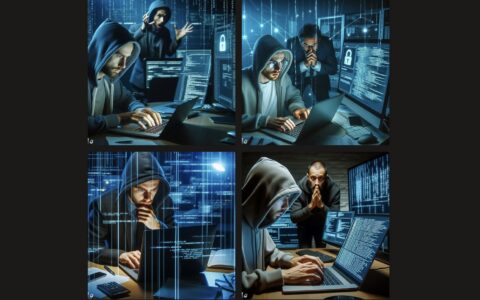 Hunderttausende Unternehmen werden jedes Jahr in Deutschland von Hackern angegriffen. Unser KI-Bild entstand mit dem Bing Image Creator.