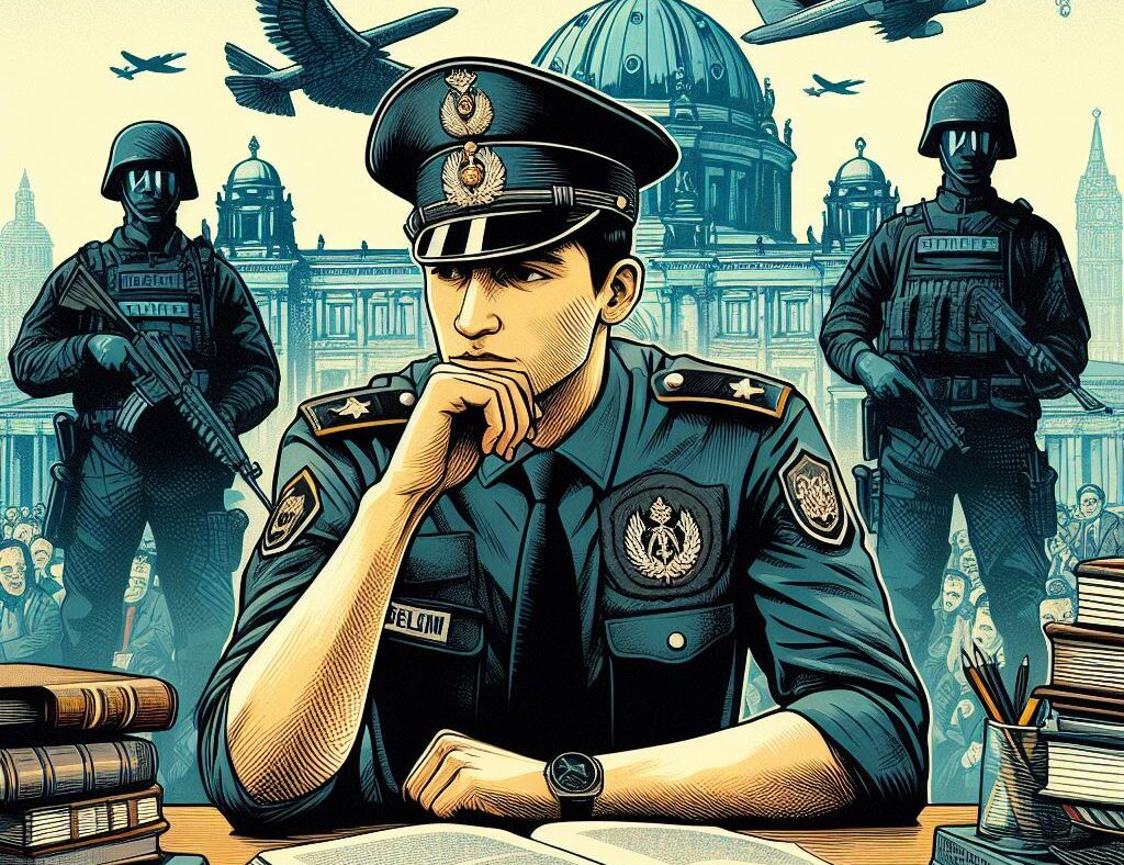 Schrecklich, diese Männer. So sieht NETZ-TRENDS.de den bösen Mann, der künftig nach dem Willen einiger Frauen in der Führungsetage der Berliner Polizei nur noch als "männlich gelesen" bezeichnet werden soll. Absurdistan und Bürgerentfremdung monieren Kritiker. Das Bild entstand mit der KI Bing Image Creator.