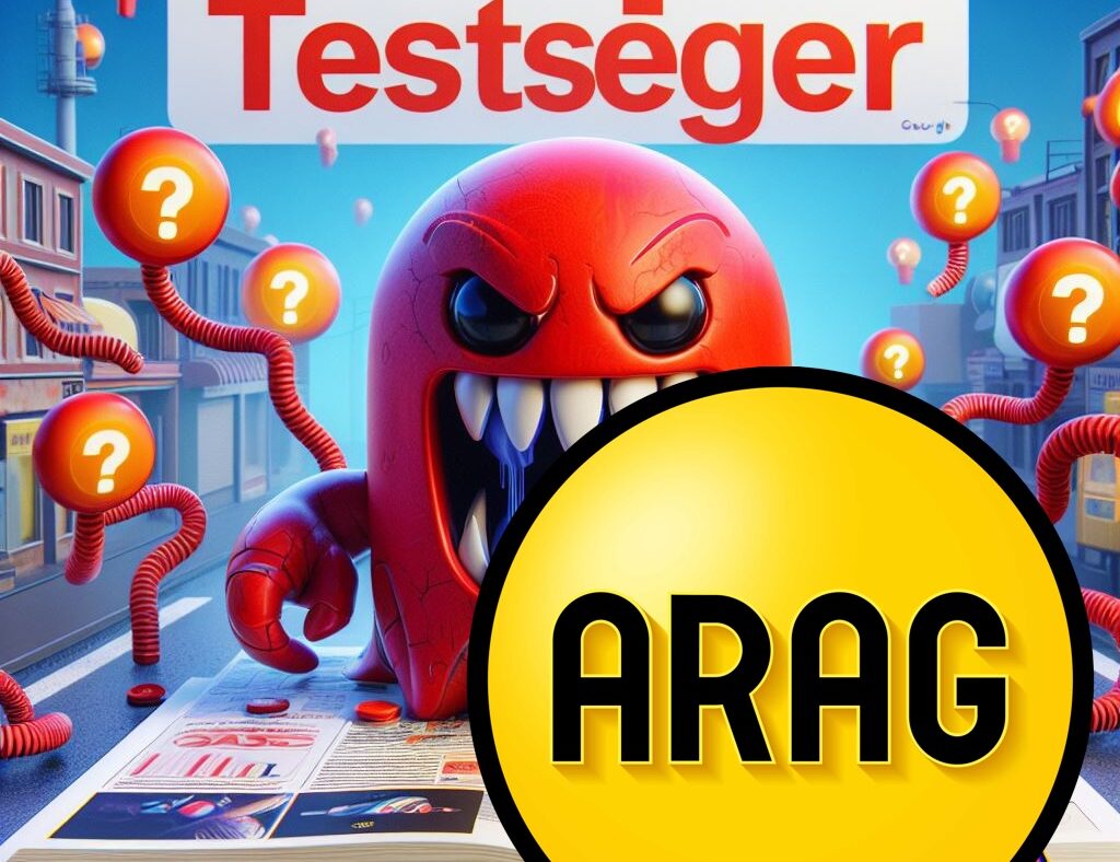 Testsieger Arag oder was? Allein, die Arag Google Ads Werbung scheint in unserem beobachteten Fall unseriös zu sein.