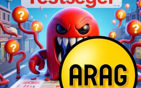 Testsieger Arag oder was? Allein, die Arag Google Ads Werbung scheint in unserem beobachteten Fall unseriös zu sein.