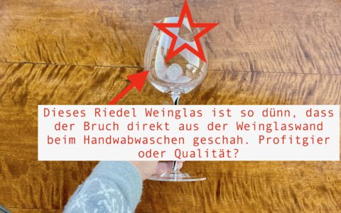 Teurer Spaß: Riedel-Gläser zerbrechen oft schneller, als man schauen kann. Sind hauchdünne Weingläser ein Zeichen für Qualität oder Profitgier? Und wie passen so zerbrechliche Gläser in eine nachhaltige Welt?