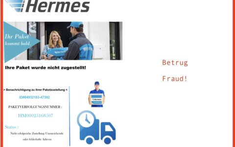 Achtung vor angeblich nicht zugestellten Paketen, die wieder zugestellt würden gegen eine kleine Gebühr. Das ist meist Betrug!