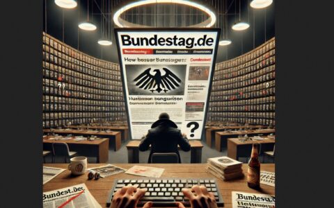Manipuliert Bundestag.de die Öffentlichkeit und nutzt seine Reichweite um im Google Index anderen zu schaden? Bild: Chat GPT KI auf Anfrage von Netz-trends