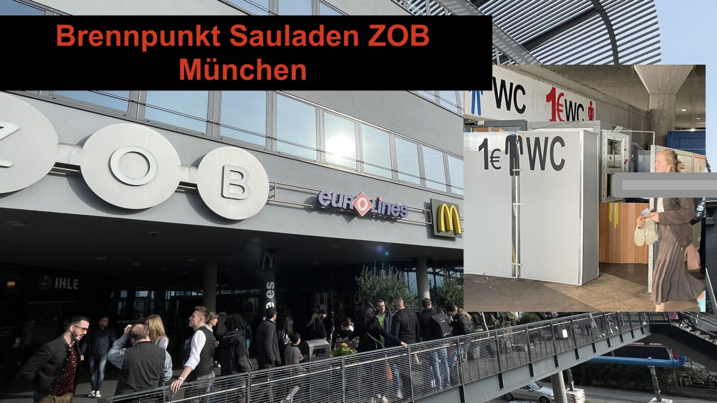 Betreibt den ZOB München und wirkt überfordert: Der BRK-Kreisverband München (Bayerisches Rotes Kreuz). Besitzer der Immobilie ist jedoch die milliardenschwere Wealthcap Kapitalverwaltungsgesellschaft mbH, eine Tochter der HypoVereinsbank. (Bild: NETZ-TRENDS)