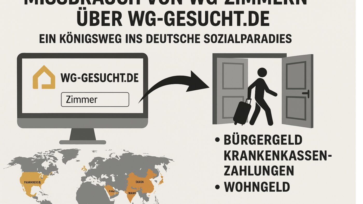 Wie WG-Zimmer Ausländern helfen, das deutsche Sozialsystem auszutricksen: Eine unterschätzte Einfallspforte für Bürgergeld und Sozialleistungen
