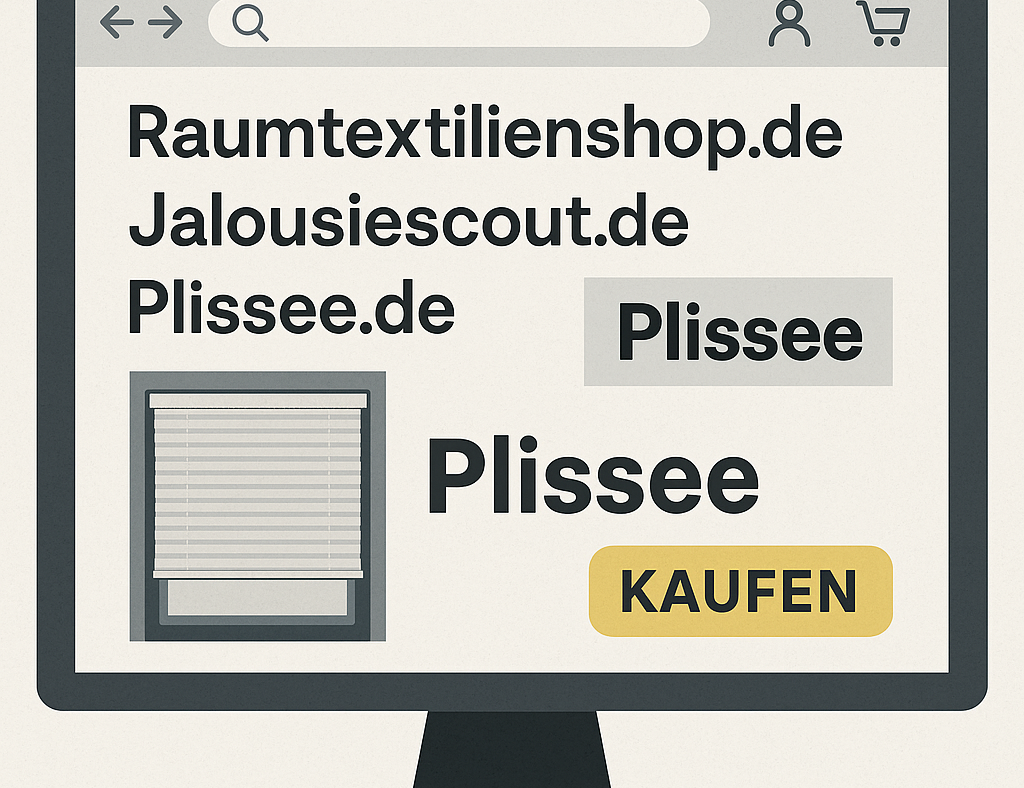 Wenn Standardmaß zum teuren Maß wird: Plissee.de, Jalousiescout.de und Raumtextilienshop.de im Test mit 50 x 110 cm