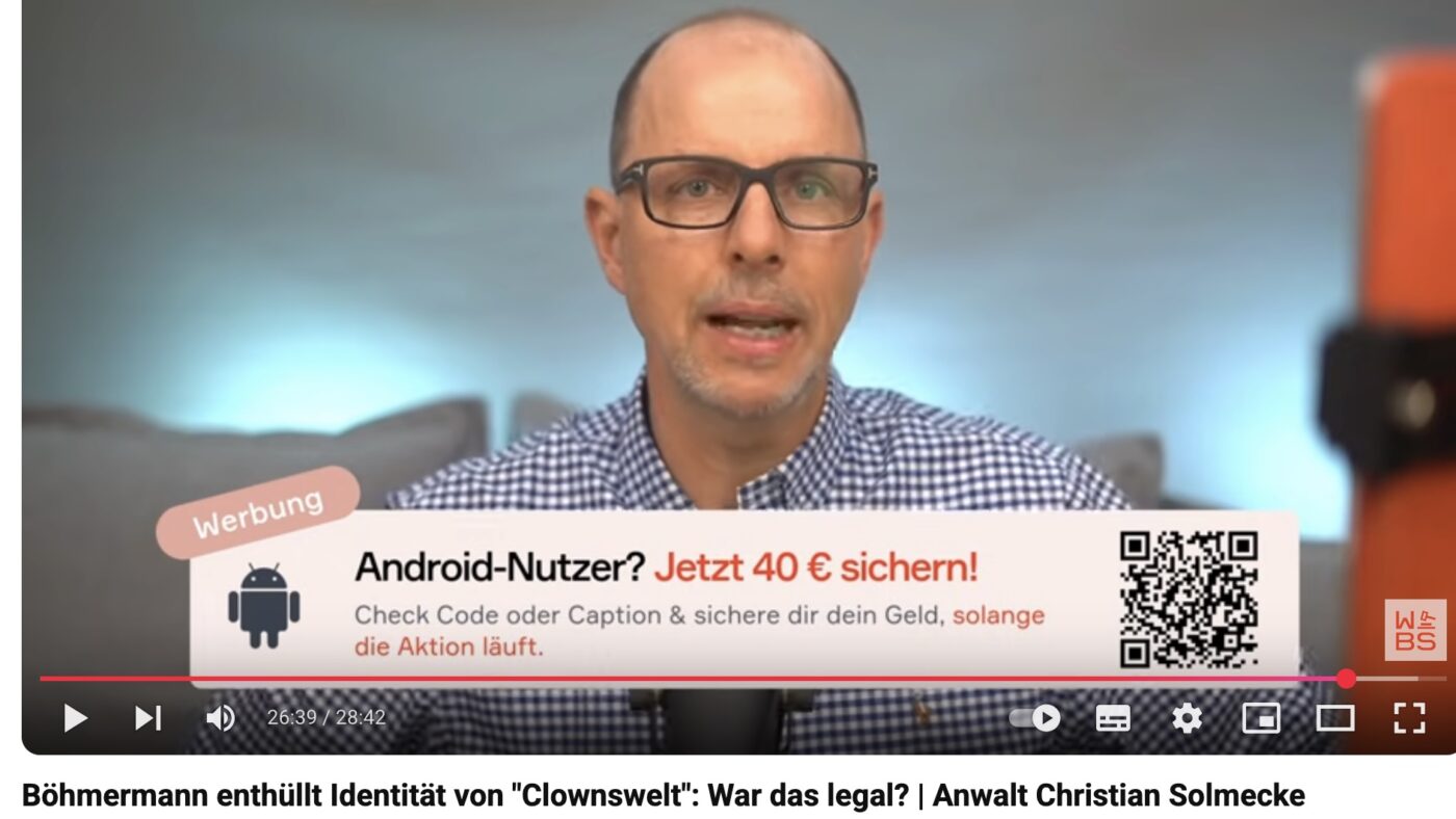 Anwalt sieht höchstwahrscheinlichen großen Rechtsverstoß durch das ZDF.