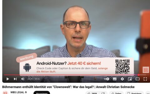 Anwalt sieht höchstwahrscheinlichen großen Rechtsverstoß durch das ZDF.