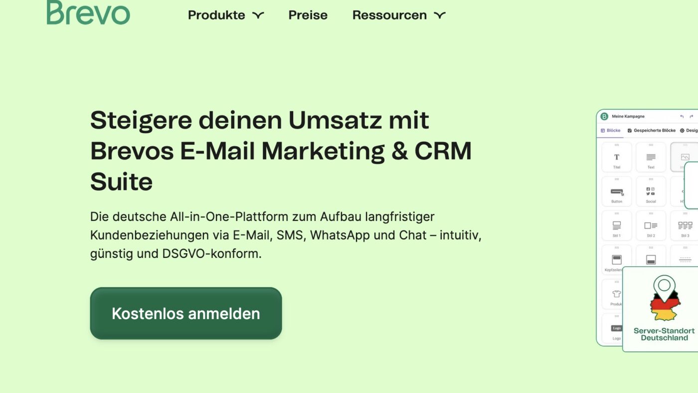 Brevo gehört zu den führenden Anbietern beim Newsletter-Marketing.