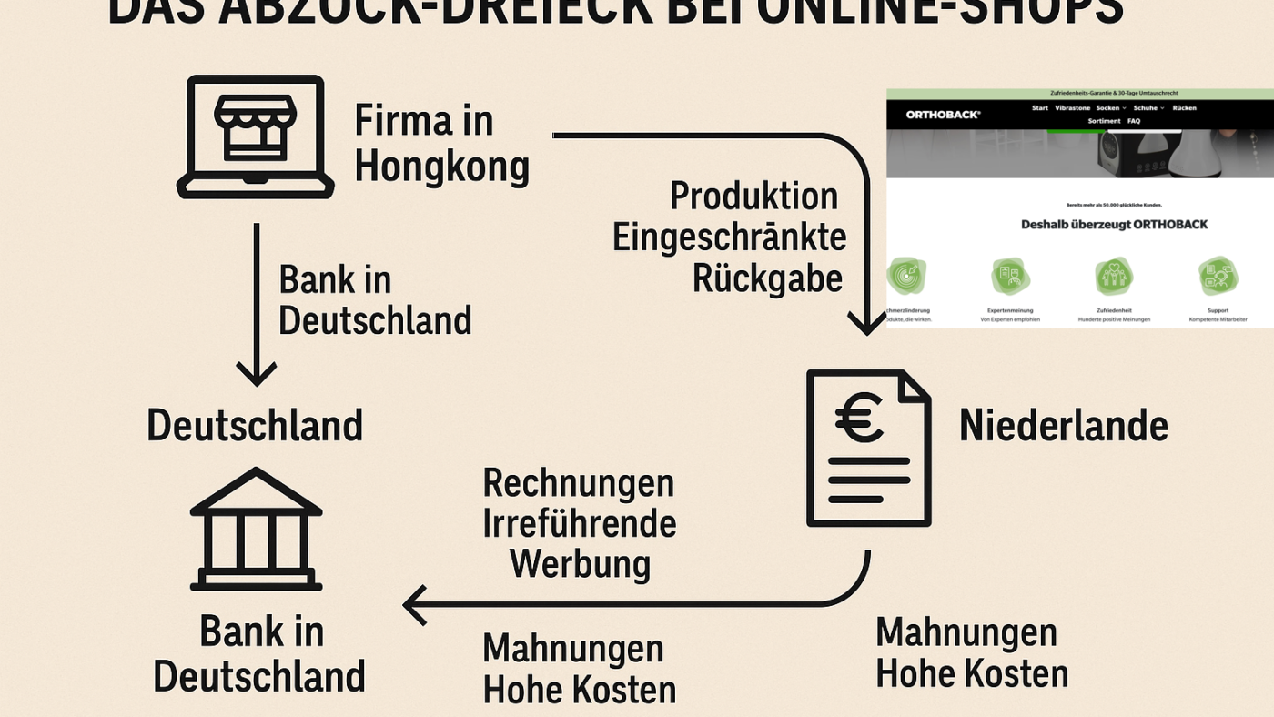 Orthoback Vibrastone, Claria Hörhilfe & ReNerv3D: Wie die China-Abzock-Mafia im Online-Geschäft deutsche Verbraucher um Millionen Euro ausnimmt - 3.650 Beschwerden zu Gesundheitsprodukten
