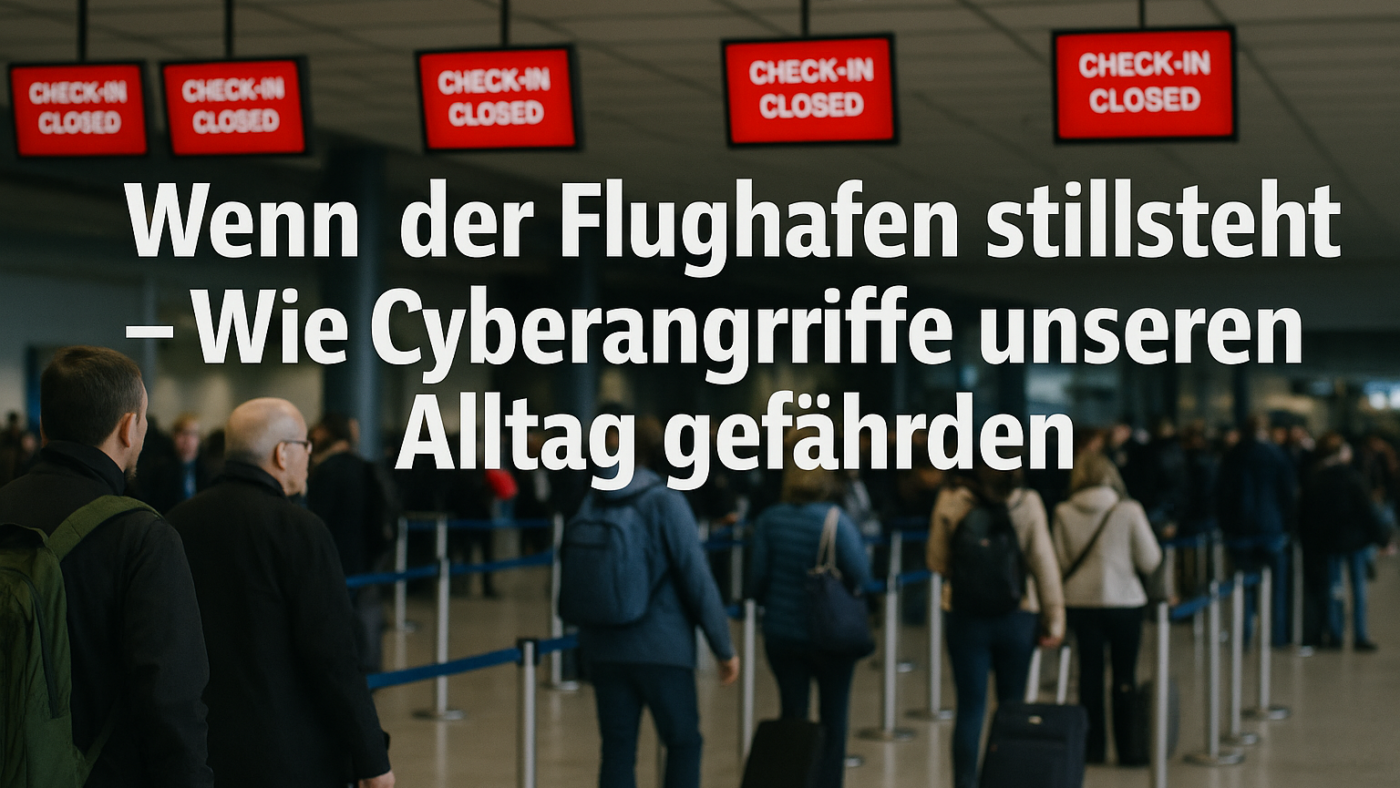 Wenn der Flughafen stillsteht – Wie Cyberangriffe unseren Alltag gefährden