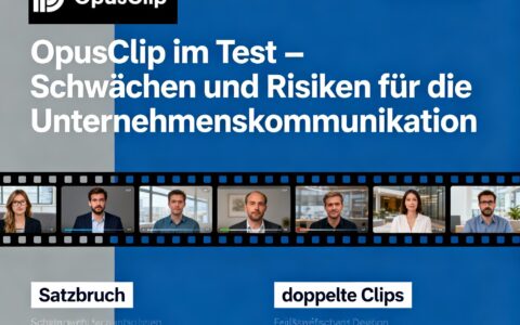 NETZ-TRENDS.de testet KI-Videotools – Teil 1: OpusClip im Test – aus einem 4-Minuten-Handy-Interview werden sieben Schnipsel Chaos (174 € im ersten Jahr, regulär 348 €)