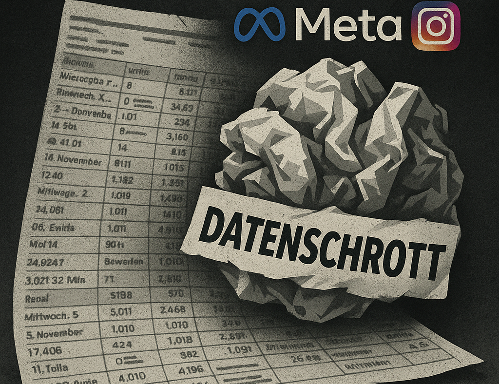 Meta-Datenhölle: Wie Facebook und Instagram uns einen ganzen Arbeitstag mit ihrem Datenschrott ruiniert haben