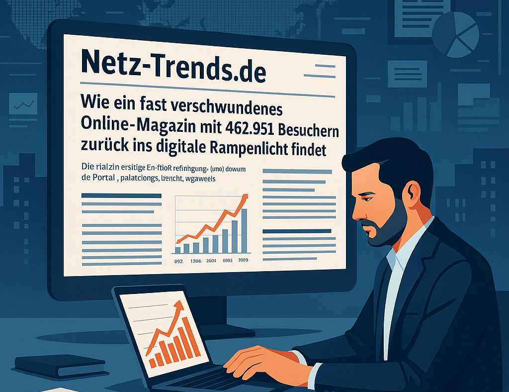 Netz-Trends.de: Wie ein fast verschwundenes Online-Magazin mit 462.951 Besuchern zurück ins digitale Licht findet