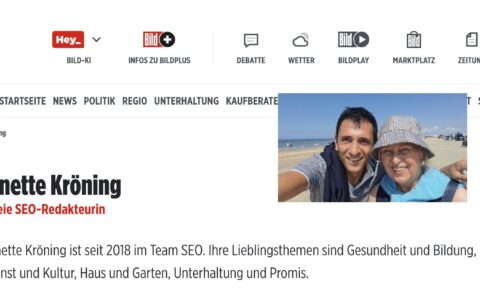 Anette Kröning, oben rechts mit dem langjährigen Bereichsleiter Kommunikation der UNISTER Holding, Dr. Konstantin Korosides.
