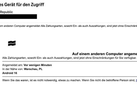 Kunden mit t-online.de-Postfach erhalten derzeit massenhaft eine betrügerische Phishing-Mail im Namen von Trade Republic. Alles darin ist falsch und kriminell – keine Daten eingeben, sondern direkt als Spam markieren und löschen.