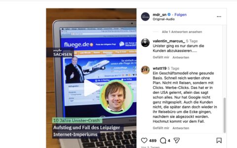 Der MDR pusht auf allen Kanälen derzeit den dreiteiligen UNISTER-Podcast. Hier ein Ausschnitt auf Instagram (https://www.instagram.com/reel/DVlK0XJisNG/).