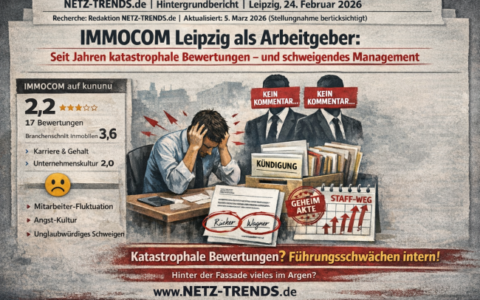 So stellt sich eine KI das Personalchaos bei Immocom und seiner Führung vor. NETZ-TRENDS.de hat lediglich gebeten zum Text ein Bild zu machen.