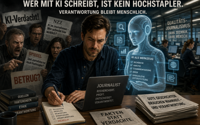 Wer mit KI schreibt, ist kein Hochstapler - groteske Vorwürfe gegen Journalisten
