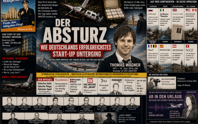 MDR TV: "Der Absturz" — wie UNISTER zum Weltnachrichten-Krimi auf drei Kontinenten und in sechs Sprachen wurde
