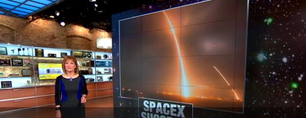 So berichtete der amerikanische Fernsehsender CBS über den historischen Raketenflug.