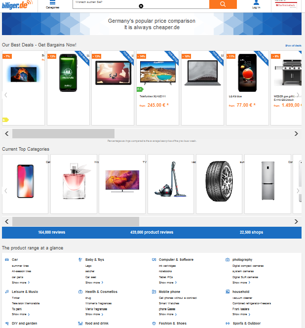 Google is destroying independent price comparison sites throughout the EU, including Germany. Despite an already pronounced high EU fine in billions of euros.