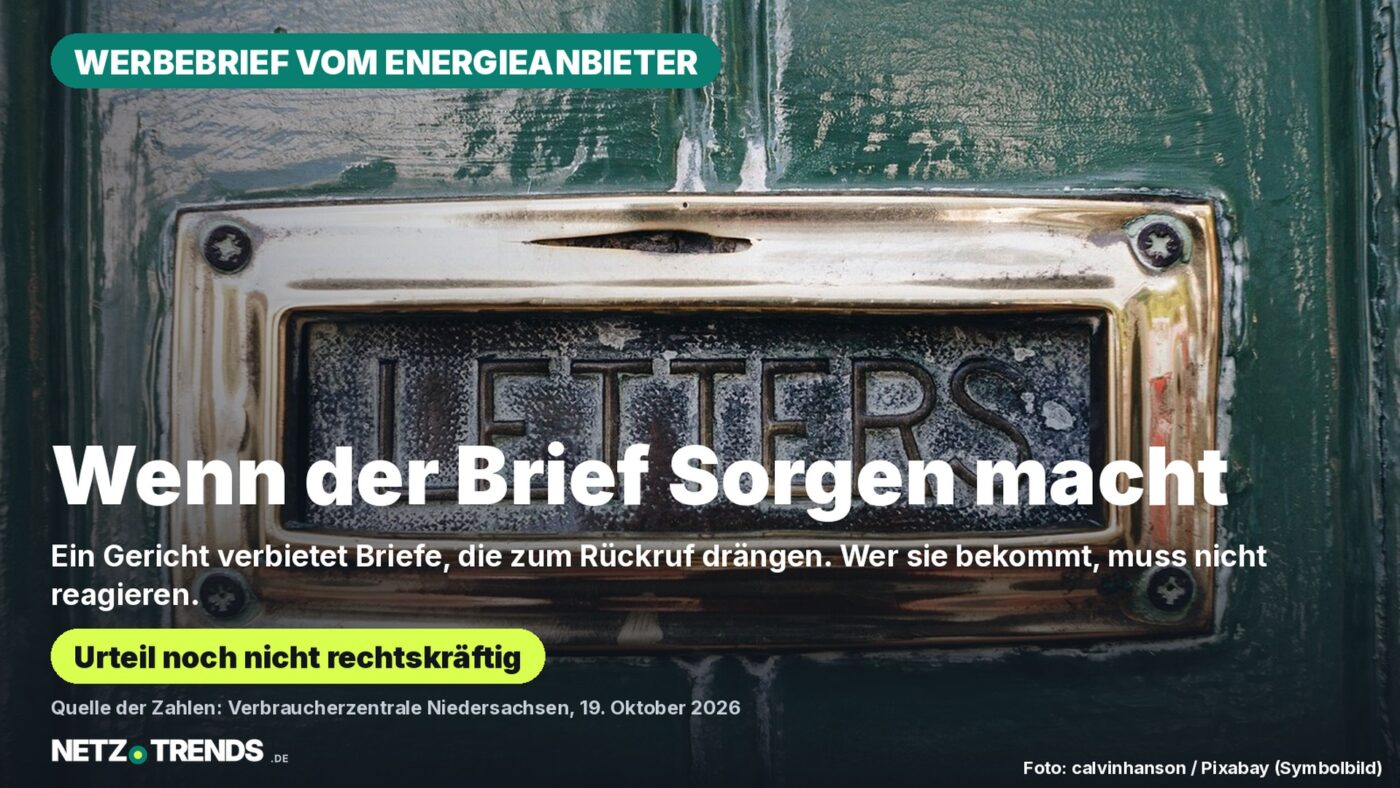 Messingfarbener Briefschlitz mit der Aufschrift Letters in einer grün lackierten Haustür, Symbolbild für Werbebriefe