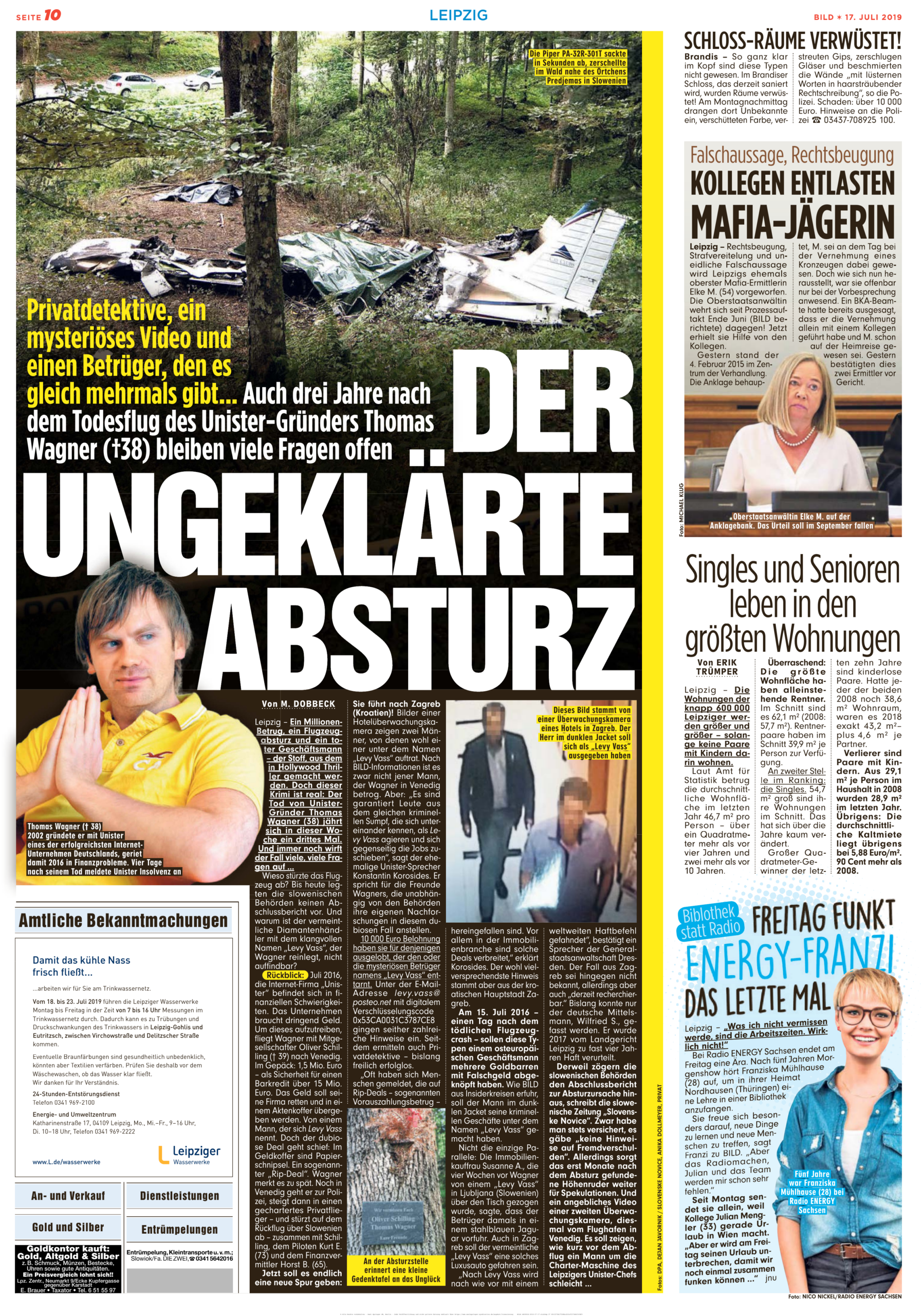 Original-Zeitungsseite BILD <strong>Leipzig</strong>: Levy Vass – der ungeklärte Absturz“ class=“wp-image-13953755″/><figcaption class=