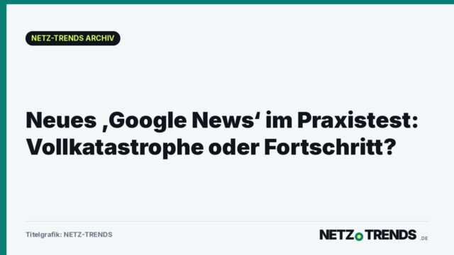 Titelgrafik von NETZ-TRENDS mit der Überschrift des Artikels